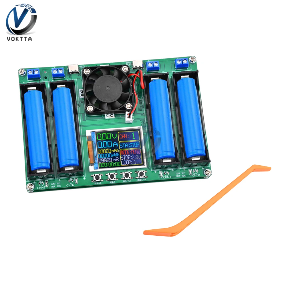 18650 Lithium Battery Capacity Tester Module MAh MWh Digital Battery Power Detector Module 18650 Battery Tester Module Type-C