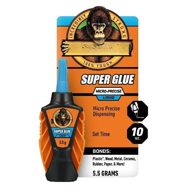 

Micro Precise Super Glue, Clear Glue, 5.5 Gram - All Purpose and Fast Setting for Projects and Repairs