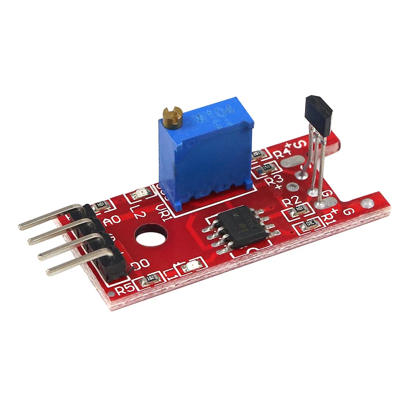 1 ~ 10 Buah KY-024 Modul Sensor Hall Penghitung Kecepatan Sakelar Papan Sensor Hall Magnetik Linier UNTUK Arduino Diy KY024 Sensor Hall