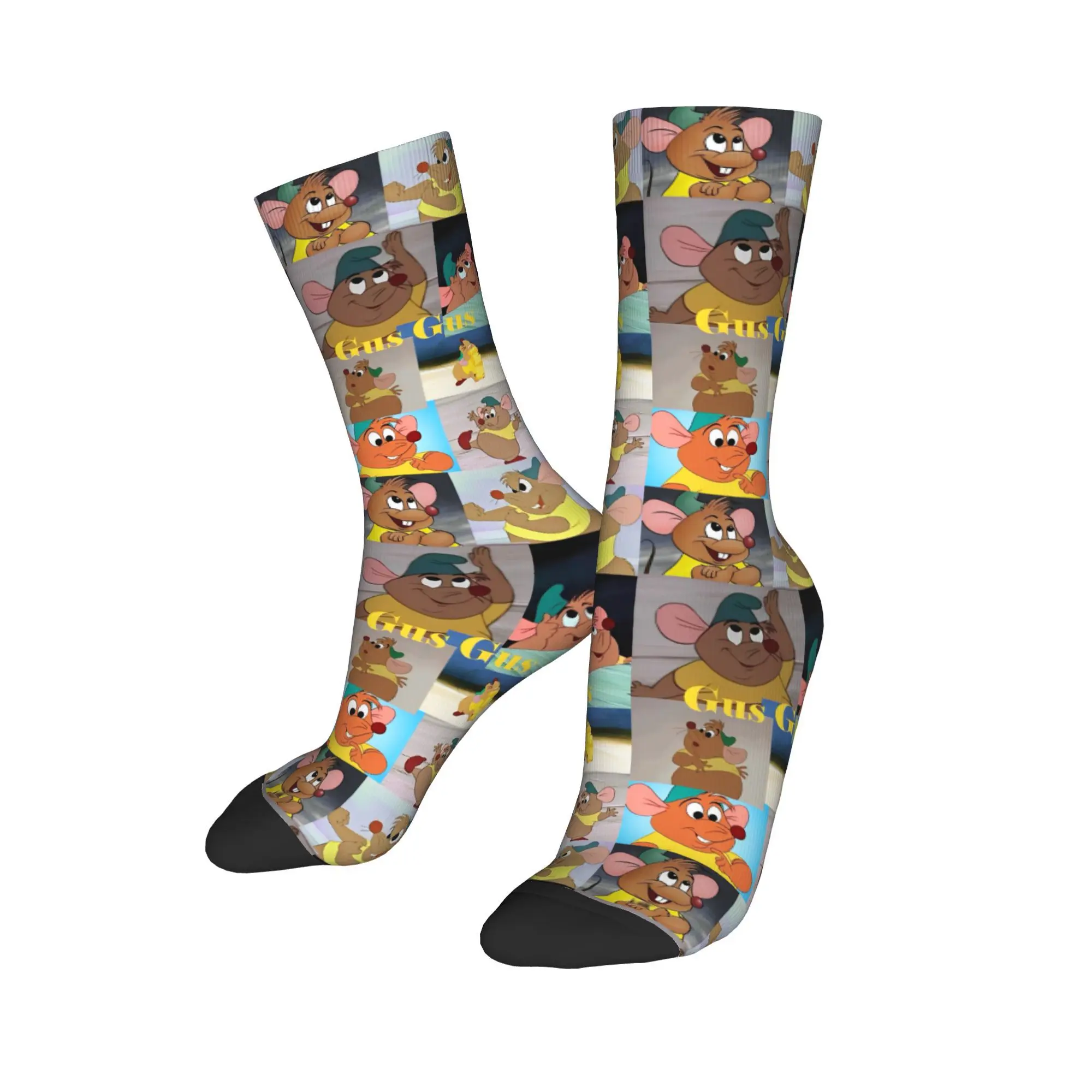 Hip-hop Cinderella Gus Fat Rat Stockings Skateboard Socks Cute Cartoon Mouse Polyester Middle Tube Socks Women Men Breathable