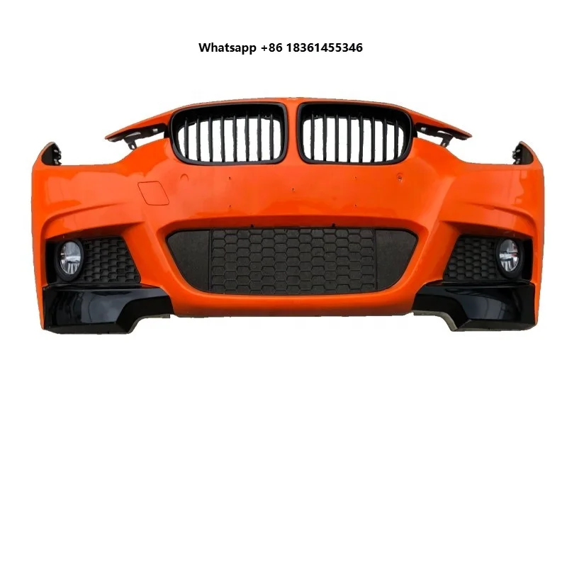 

For 3 Series F30F31F35LCI Front Sports Style Bumper Surrounded Guard Fumigated Black Air Intake Grille Tuyere Classic Style