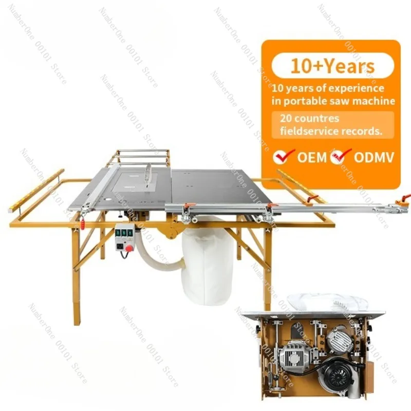 High-Performance Sliding Panel Table Saw,Precision Woodworking Machine for Furniture Making at Affordable Price