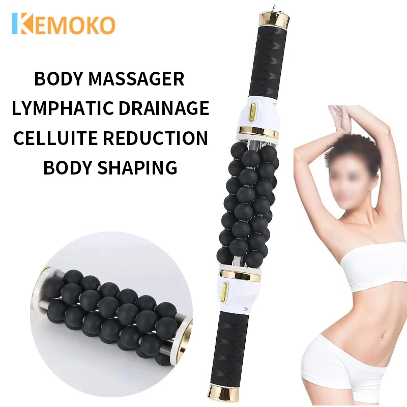 

Roller Massager Fitness Massager Cellulite Reduction Lymphatic Drainage Rolling Bead Cylinder Microcurrent Body Cylinder Therapy