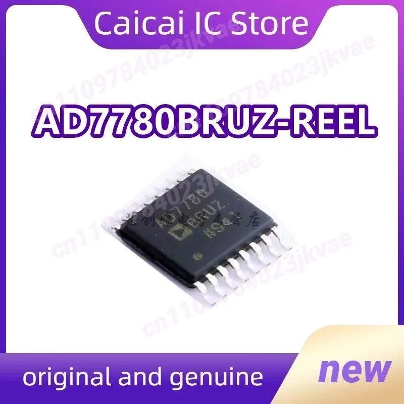 10Pcs/Lot   AD7780BRUZ-REEL AD7780BRUZ  24 Bit Analog to Digital Converter 1 Input 1 Sigma-Delta 16-TSSOP New Original