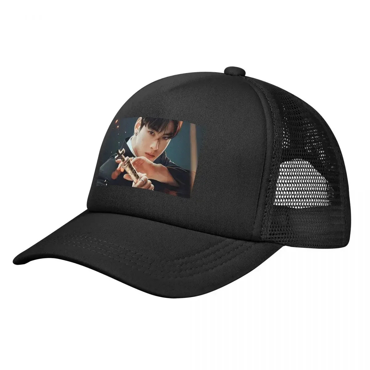 Cha Eunwoo Mesh Baseball Caps Snapback Fashion Baseball Hats Breathable Casual Casquette Outdoor Unisex