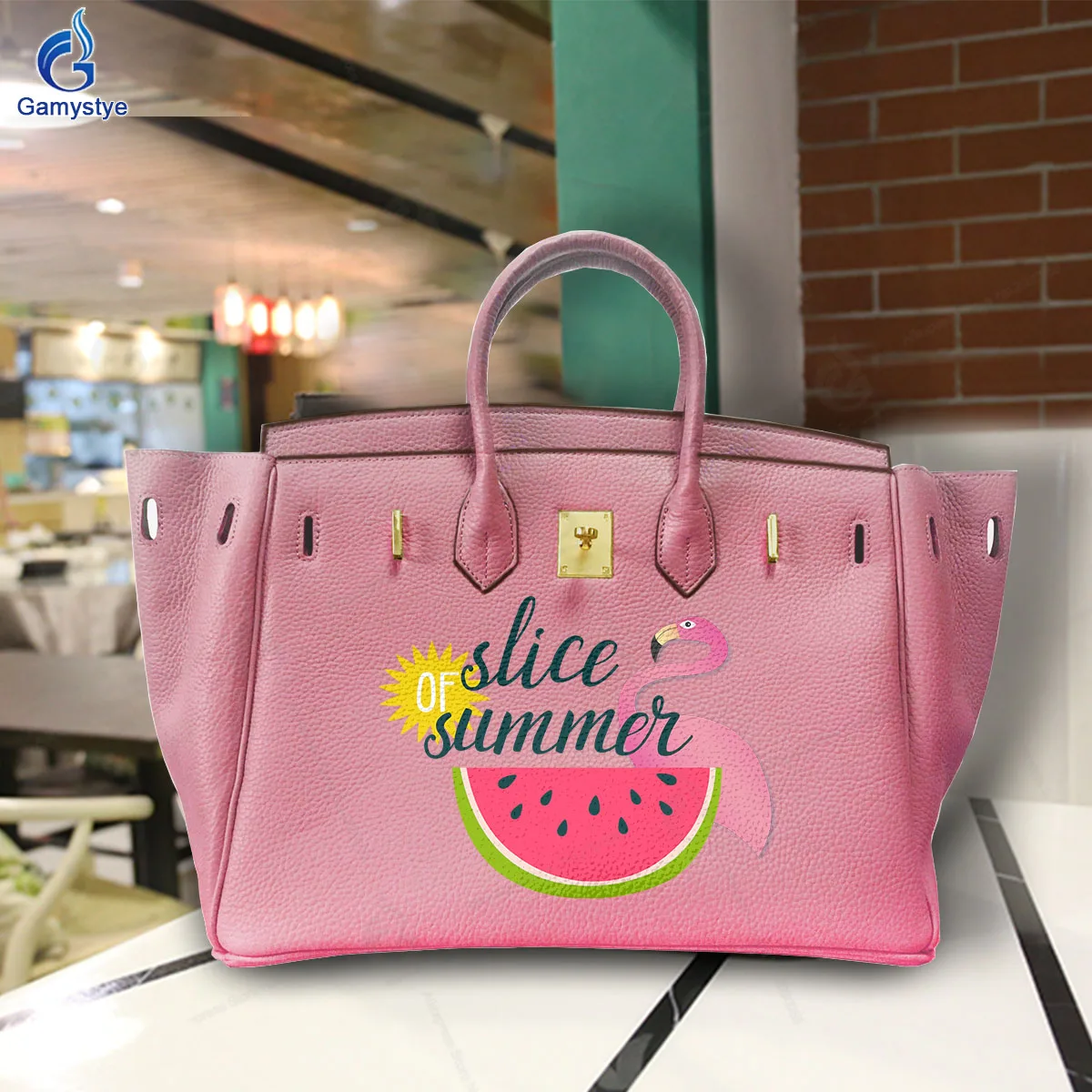 

Personalizar Bolso Art Printed Bags 100% Real Cowhide Leather Ladies Hand Bag Female Carteras Para Mujer De Moda Originales