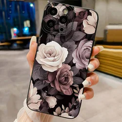 Floral Pattern Design Phone Case for Xiaomi Redmi Note 14 13 12 11 Pro Plus 5G 12S 11S 10S 10 14C 12C 13C 12 13 4G Soft Cover