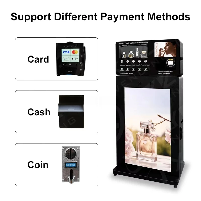 تخصيص حامل آلة بيع رذاذ العطور متعدد الأنماط مع وضع Wifi 4G