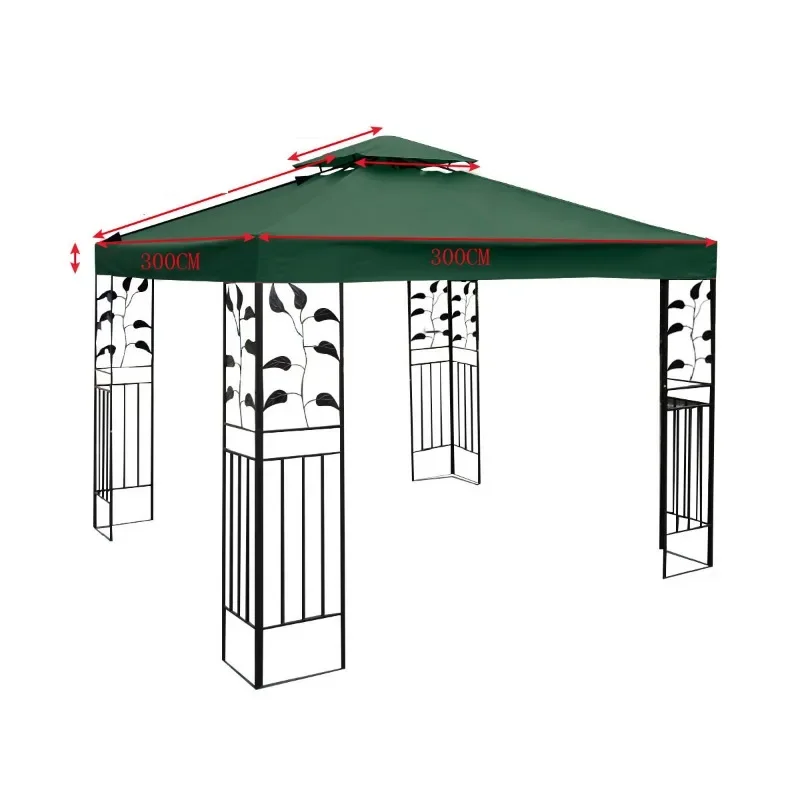 3x3m Waterproof Camping Hiking Sun Shelter Outdoor Tent Canopy Top Roof Cover Patio Sun Shade Cloth Shade Shelter Replace Part