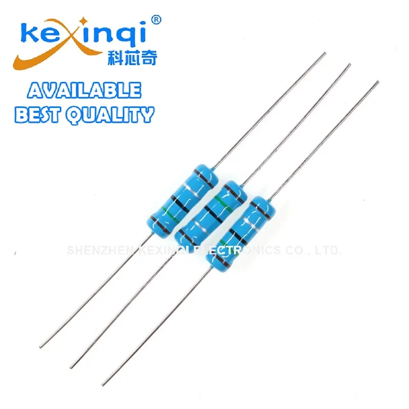 (10pcs) 1W Metal Film Resistors 1% 100R 1K 100K 10K 1M 330R 10R 120R 1R 200R 220K 4.7K 250R Ohm Resistance