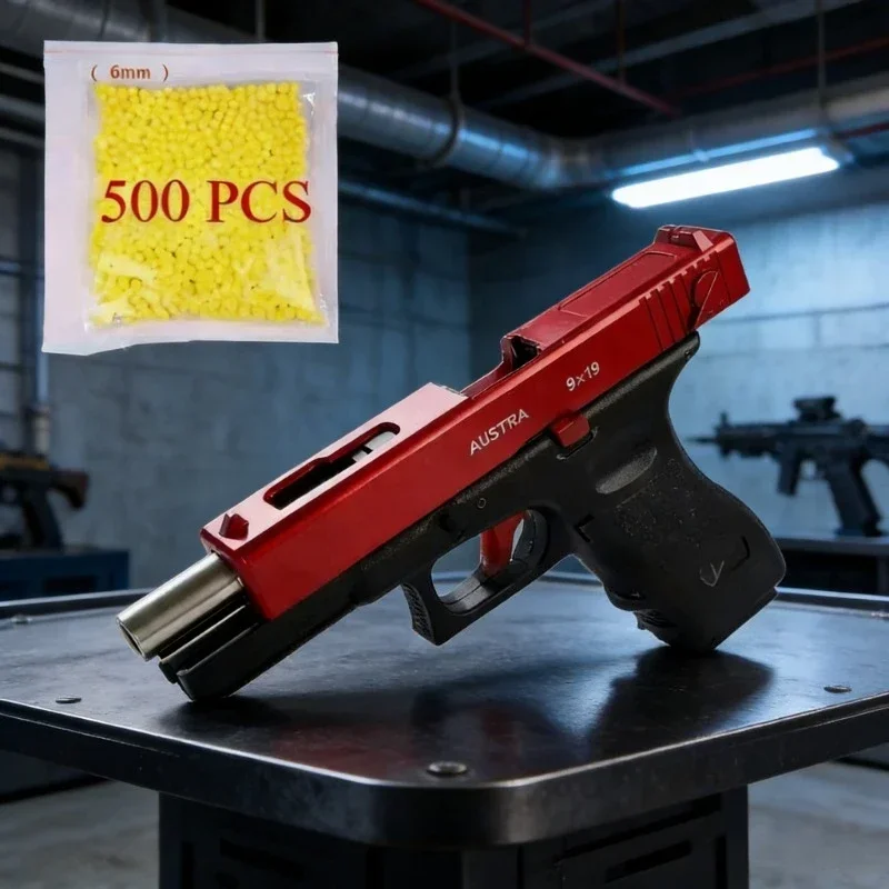Pistola de Juguete G17, Modelo de Aleación Desmontable con Apariencia Realista, Dispositivo de Apuntado Libre, Ideal como Regalo, Impresionante Colección, Regalos de Cumpleaños para Niños