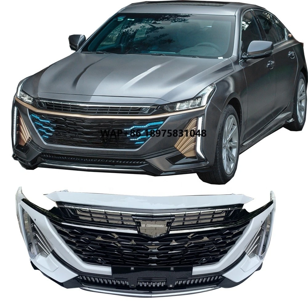 New PP Plastic LED Front Bumper for CT5 Bodykit Enhancement with Tow Hook Cut-Outs