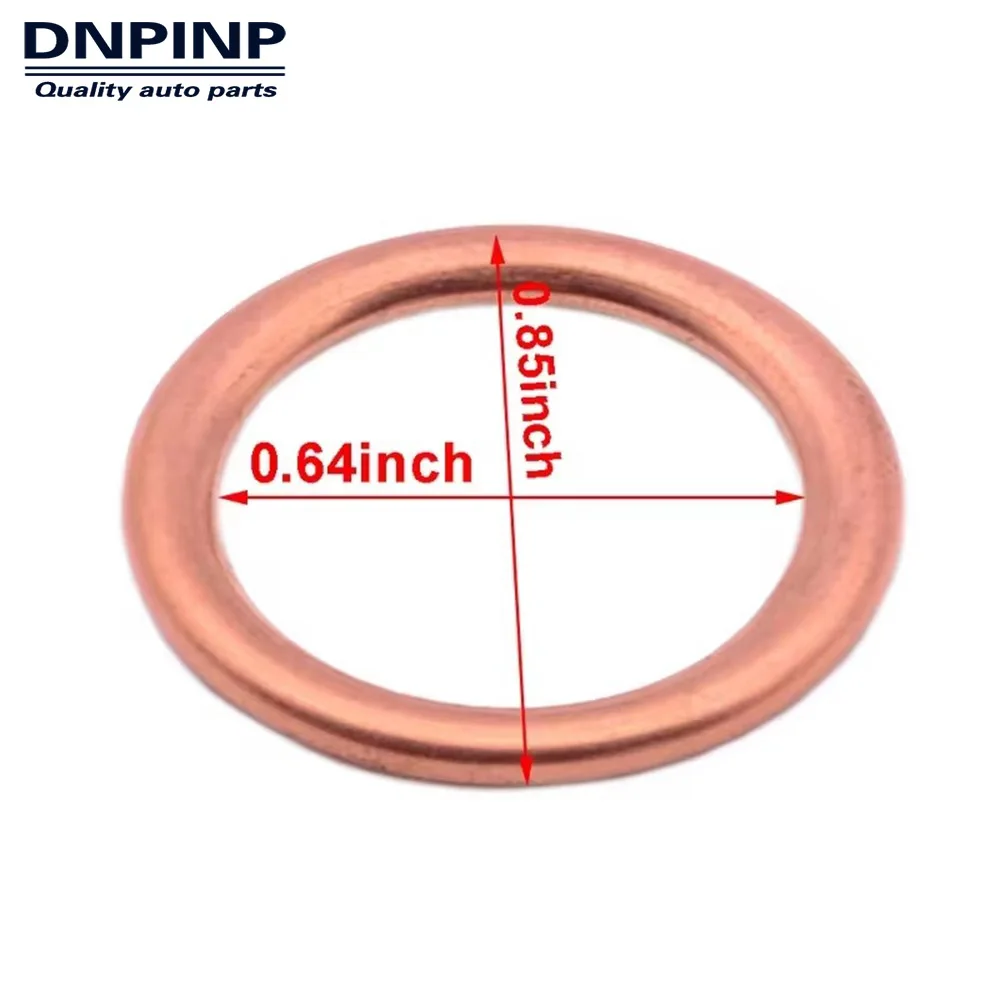 미니 푸조 르노 복스홀용 오일 드레인 플러그 씰링 와셔, DNPINP 44850, 10 개