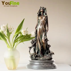 Bronze Aphrodite Sculpture Greek Myth Aphrodite Bronze Statue Goddess Of Love and Beauty Angel For Home Art Decor Ornament Gifts