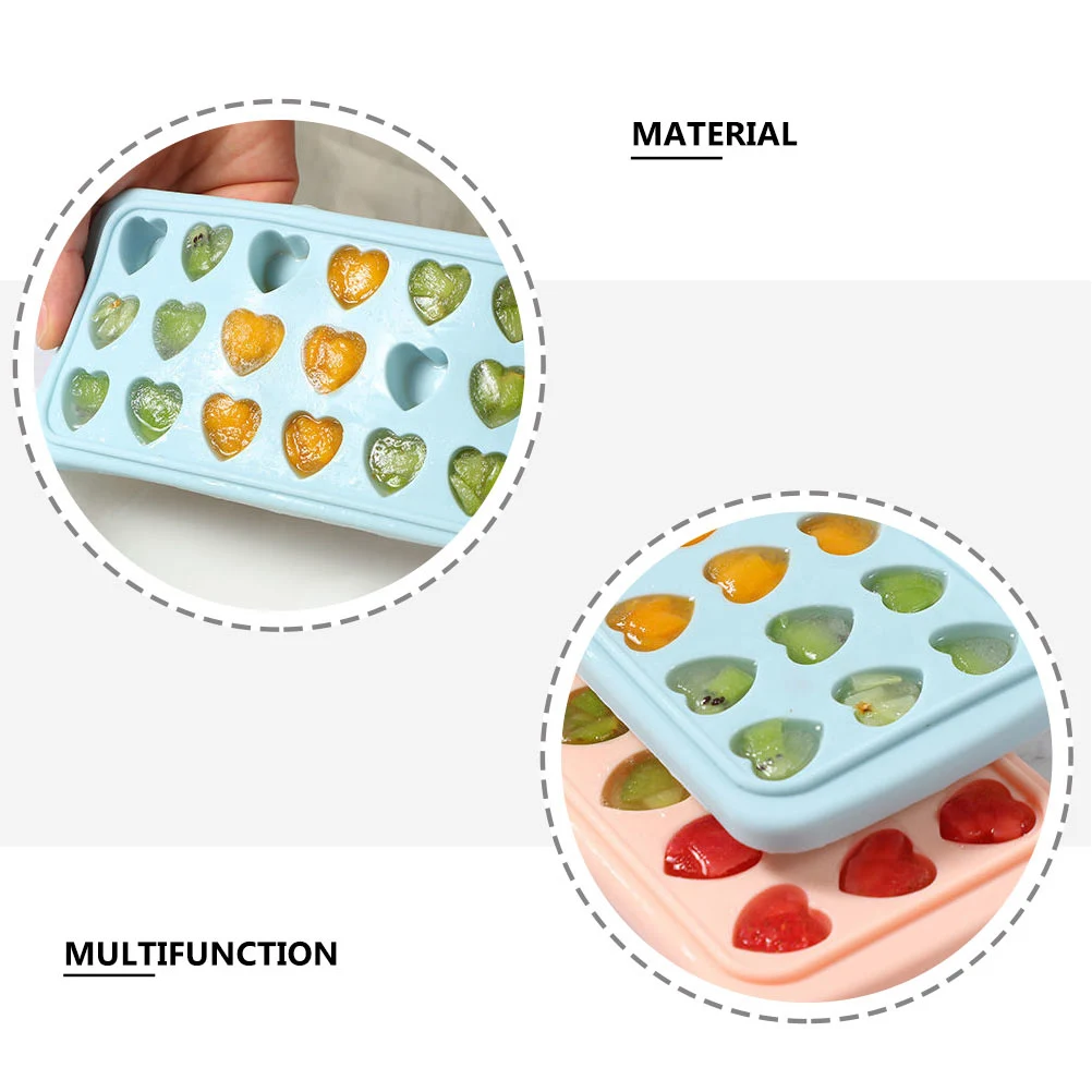 

Heart Shaped Cube Mold Silicone Chocolate Tray Lid 12 Cavities Food Grade Silicone Mold With Lid Flexible Long Lasting DIY