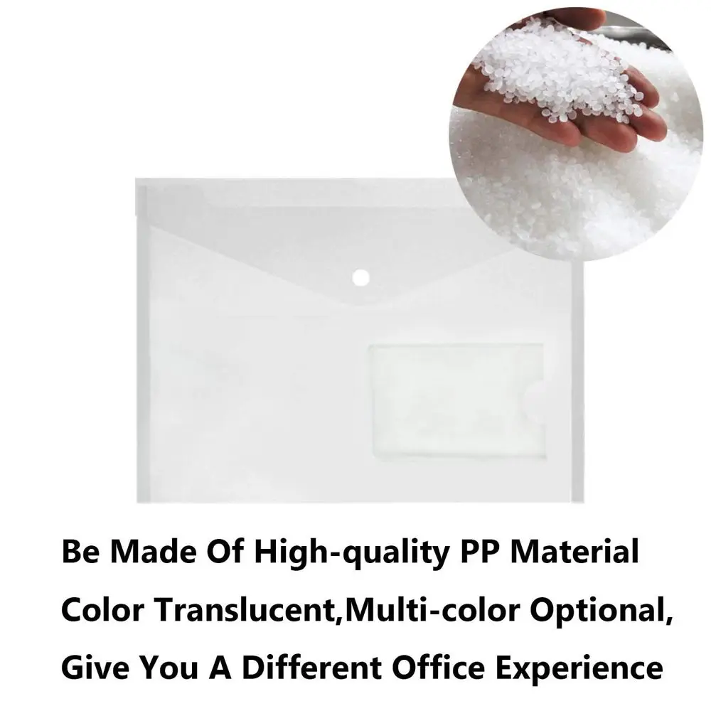 School Supplies Envelope Bag Folders Plastic Paper Storage A5/A4 File Bag File holder Transparent A5/A4