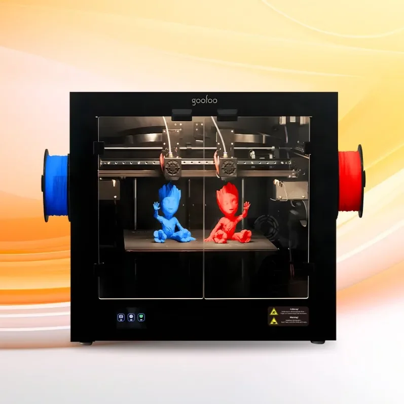 Goofoo Dual Z-axis 3d Printer For Industrial Printing With Cover And Enclosure Protection