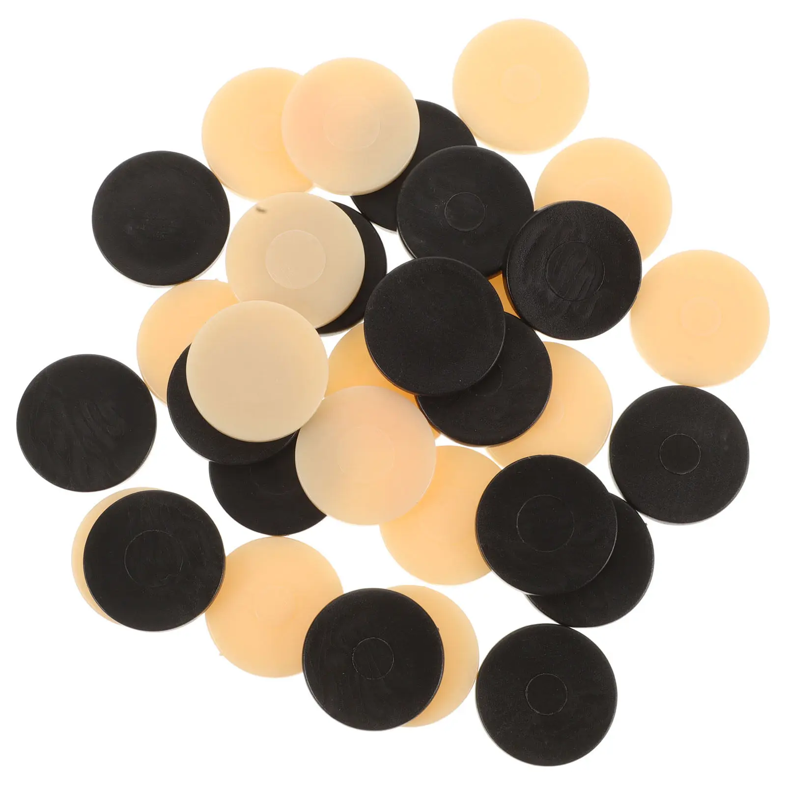 

32Pcs Plastic Checkers Pieces Round Checker Game Components Sturdy Easy to Carry Compact Design for Travel Home School Board