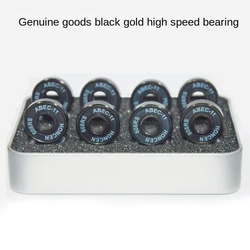 16 PCS 608RS Bearings ABEC-11 High Speed 7 Balls Chromium Steel Bearings for Roller Skates Land Longboard Scooter Board