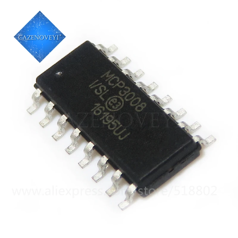 1pcs/lot MCP3008-I/SL MCP3008ISL MCP3008 SOP-16 In Stock