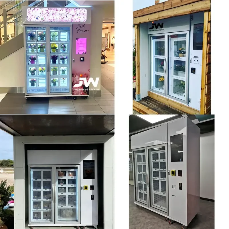 Large Floor Standing Flower Vending Machine Dispenser for Farm Products with 1 Year Warranty Quality Guaranteed