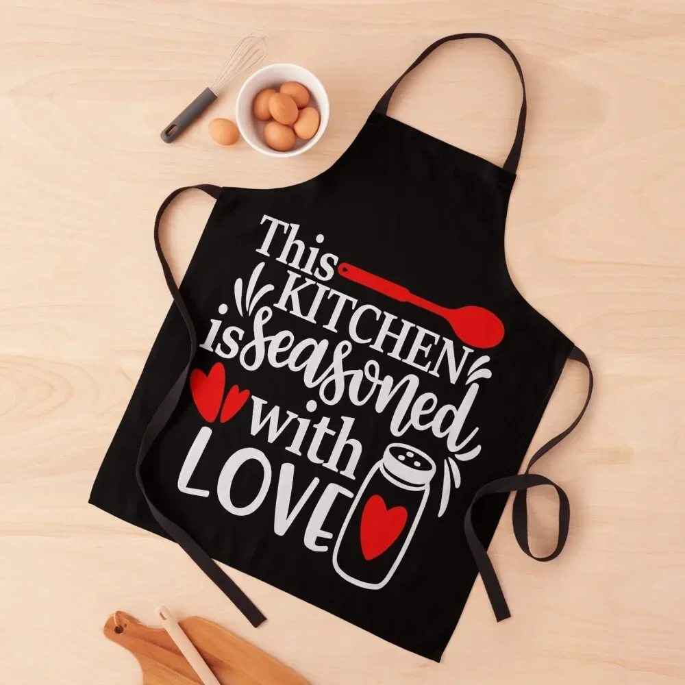 

Love my kitchen Apron Goods For Home And Kitchen cook wear Kitchenware Cooking Clothes Apron