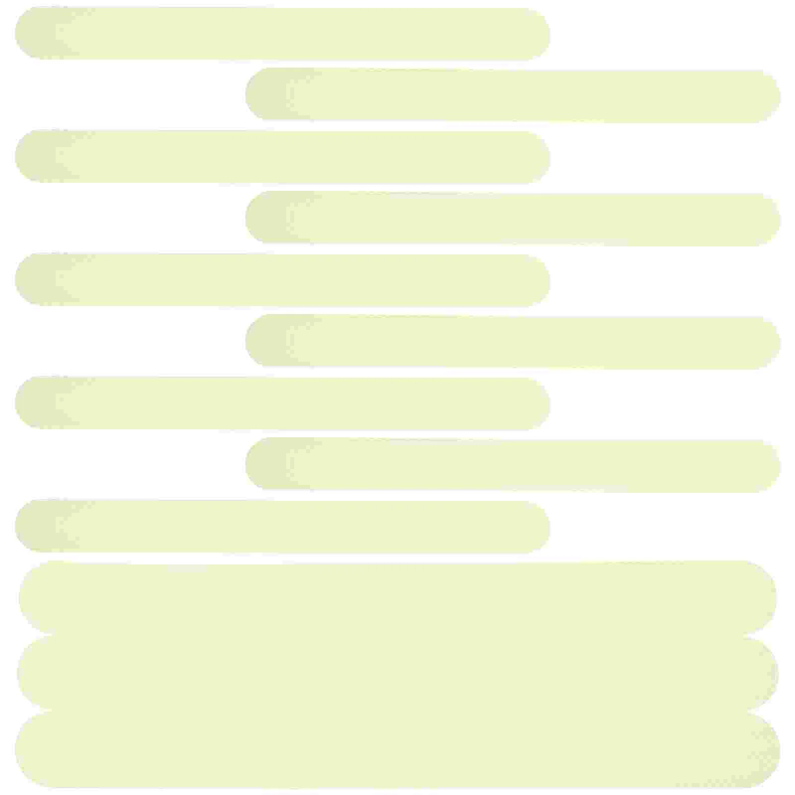 24 Pcs Reflective Anti-slip Stripes Stairs Tapes Heavy Duty Glow in The Dark Com Non-skid Strips Anti-skid Stickers Floor
