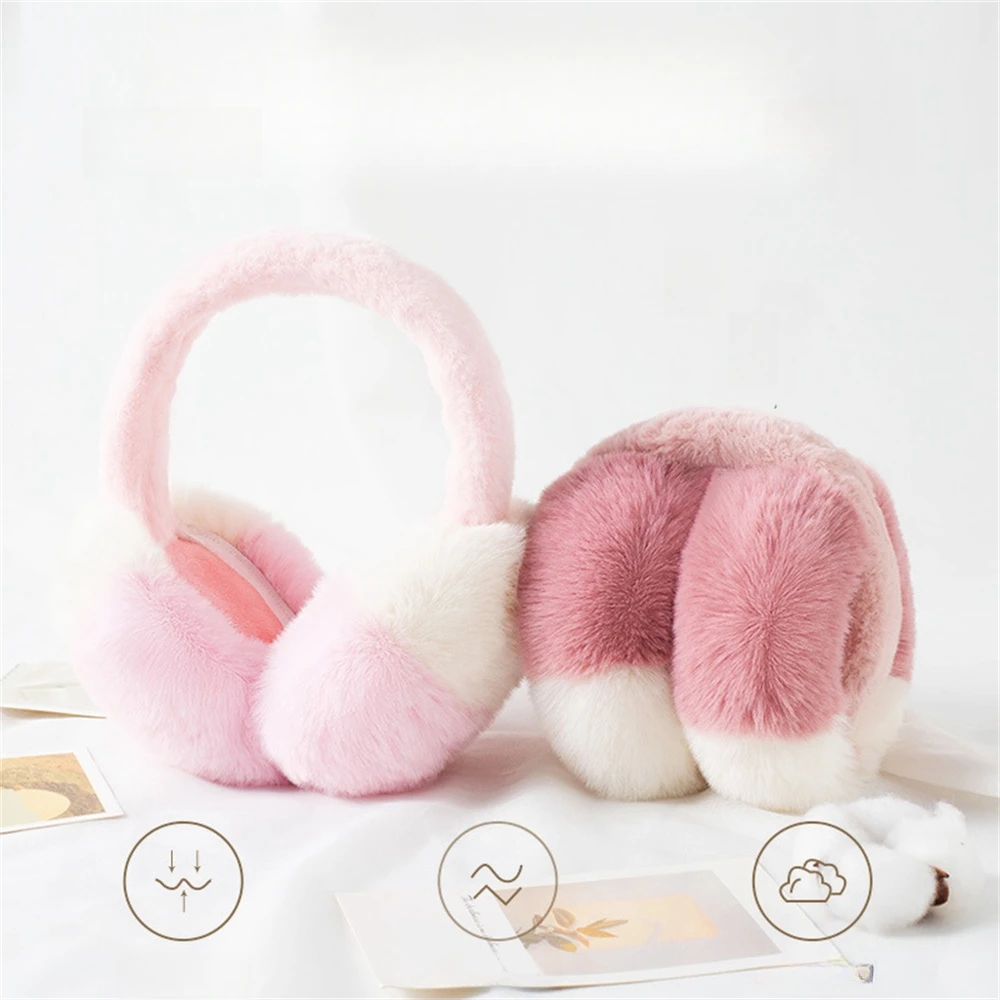 Unisex Winter Warm Plush Earmuffs Outdoor Foldable Thicken Ear Cover Women‘s Soft Cycling Earflap Accessories oorwarmers meisje