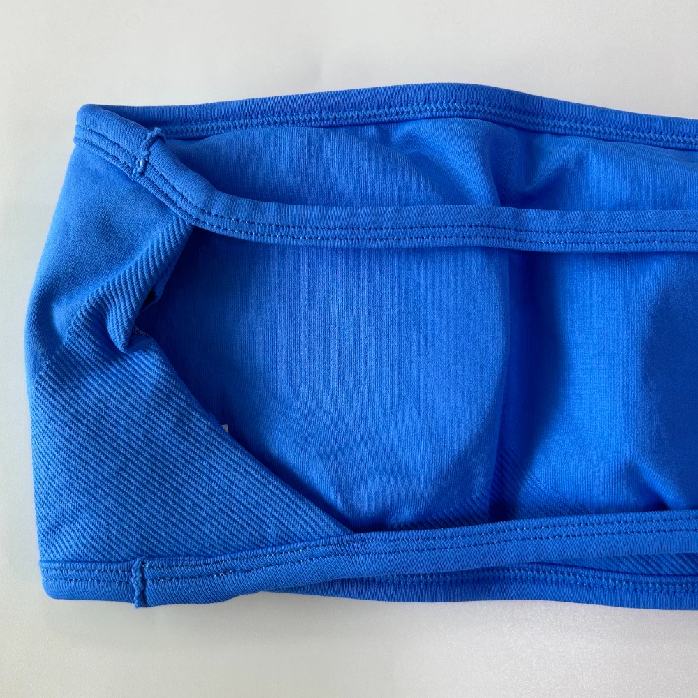 Pericic Damen Trägerloses Bandeau-Sport-BH Nahtloses Yoga-Tanktop Scrunch Fitness Gym Top Workout-Kleidung Sportbekleidung – Detail 12