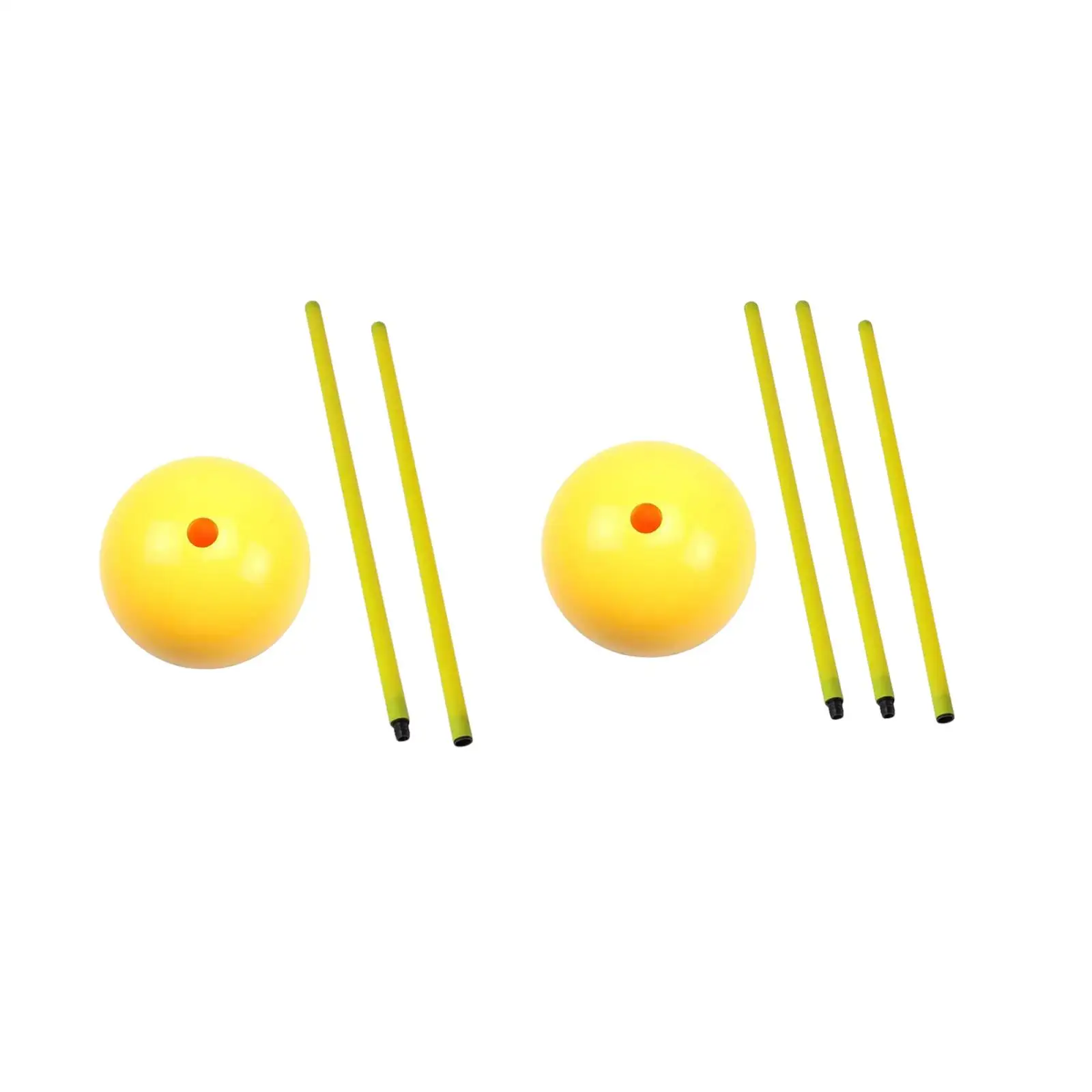Durable Soccer Training Marker Cones with Portable Plastic Poles Water Base Obstacle Sign Rod for Team Sports view 4