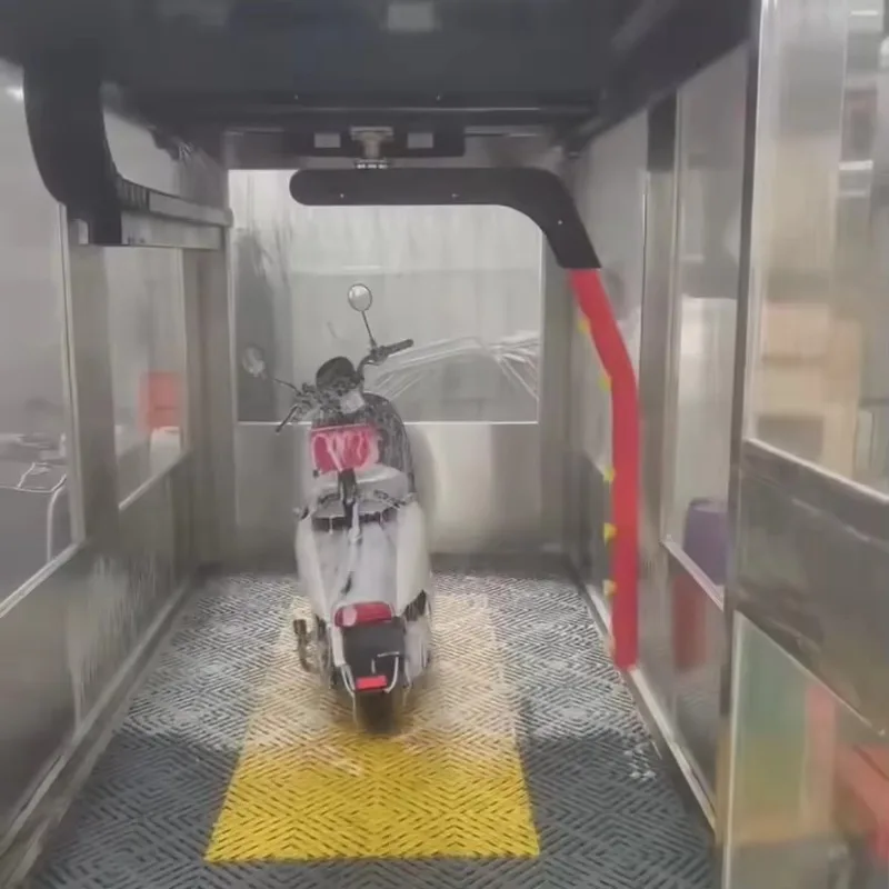 Customized Two-wheeler Wash System High Quality Intelligent Fully Automatic Bike/ Motorcycle Wash Machine