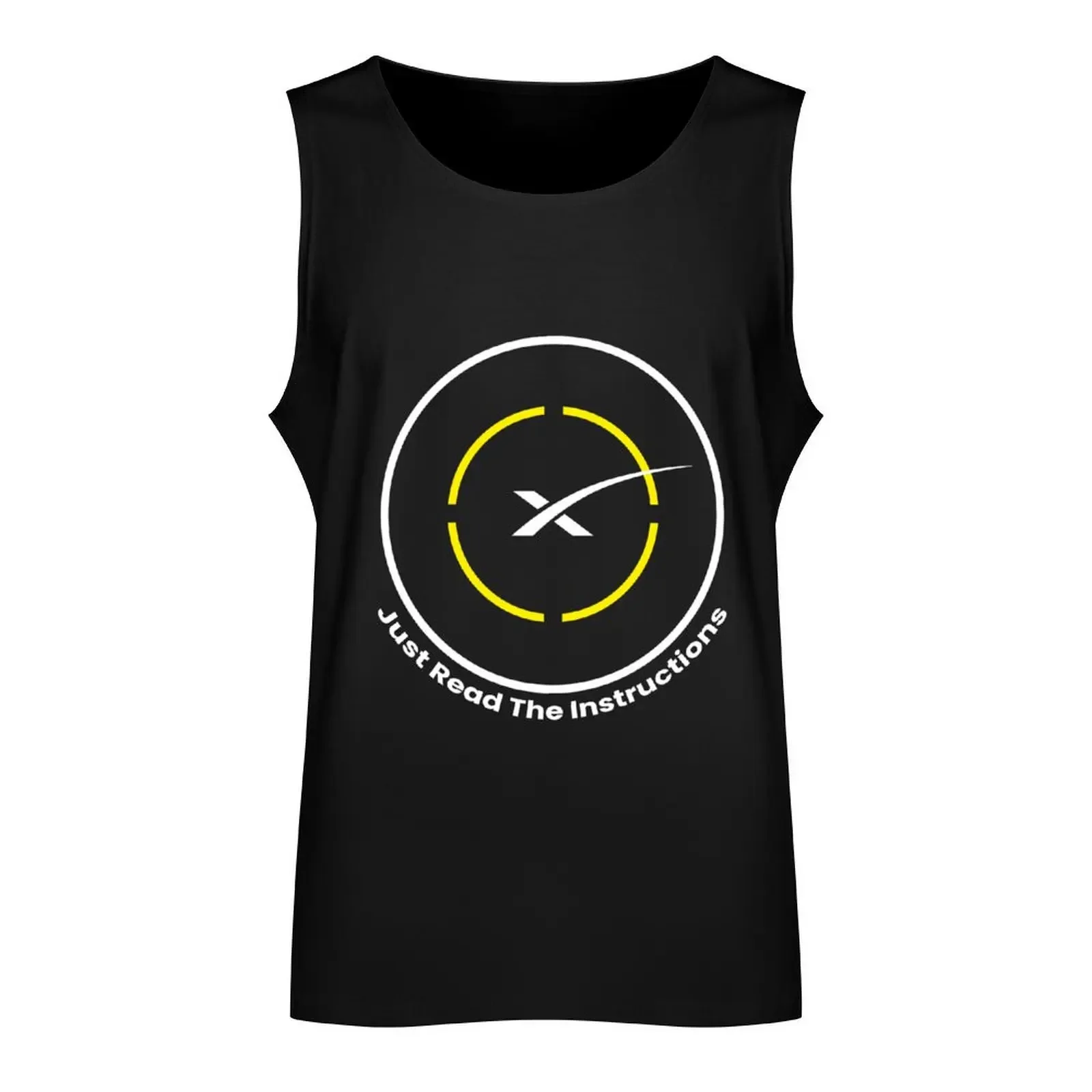 Just Read The Instructions - SpaceX Landing Droneship Tank Top training weight vest Man sleeveless shirt