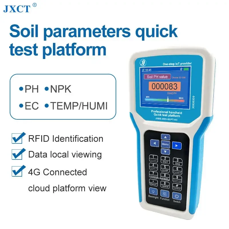 Soil Temperature Moisture & Conductivity Sensor,EC Tester,3 in 1 Soil Tester