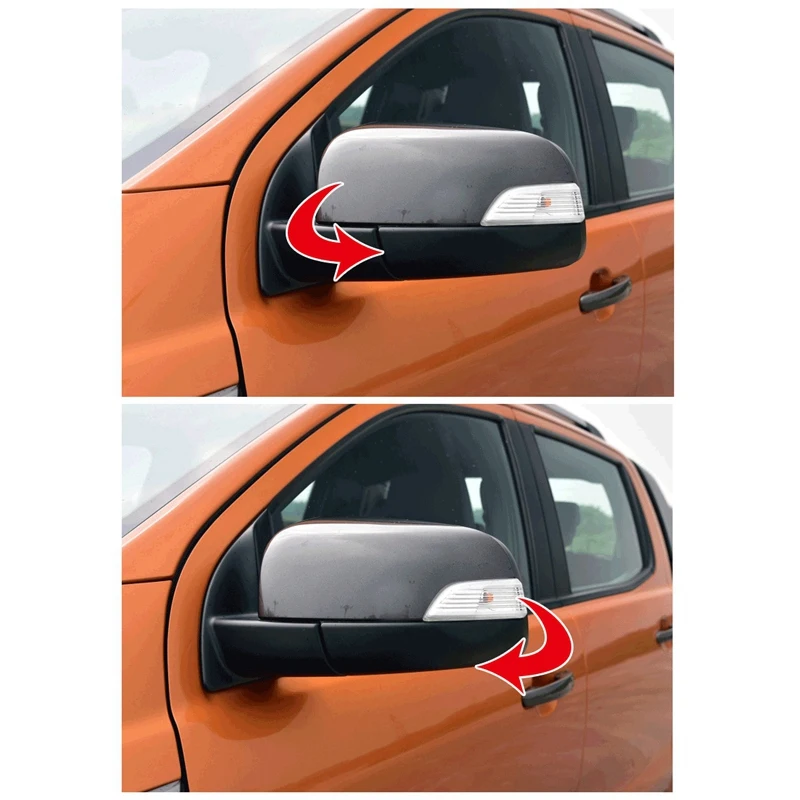 Car Side Rear View Mirrors Folder Folding Spread Kit Remote Control Kit For Ford Ranger Everest 2015-2019 Accessories