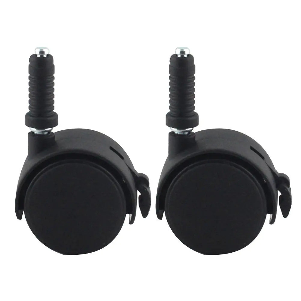 2Pcs Office Furniture Wheels Chair Casters Replacement Heavy Duty Chair Wheels with Locking Brake for Comfortable Rolling