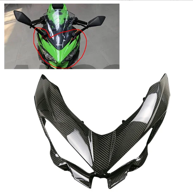 

Motorcycle Ninja400 Racing Light Carbon Fiber Headlight Windscreen Windshield Fairing