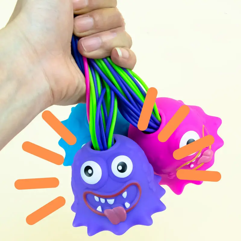 Neuheit Lustiges Stressabbau- und Anti-Angst-Spielzeug Screaming Monster Pull Its Hair Toys für Kinder