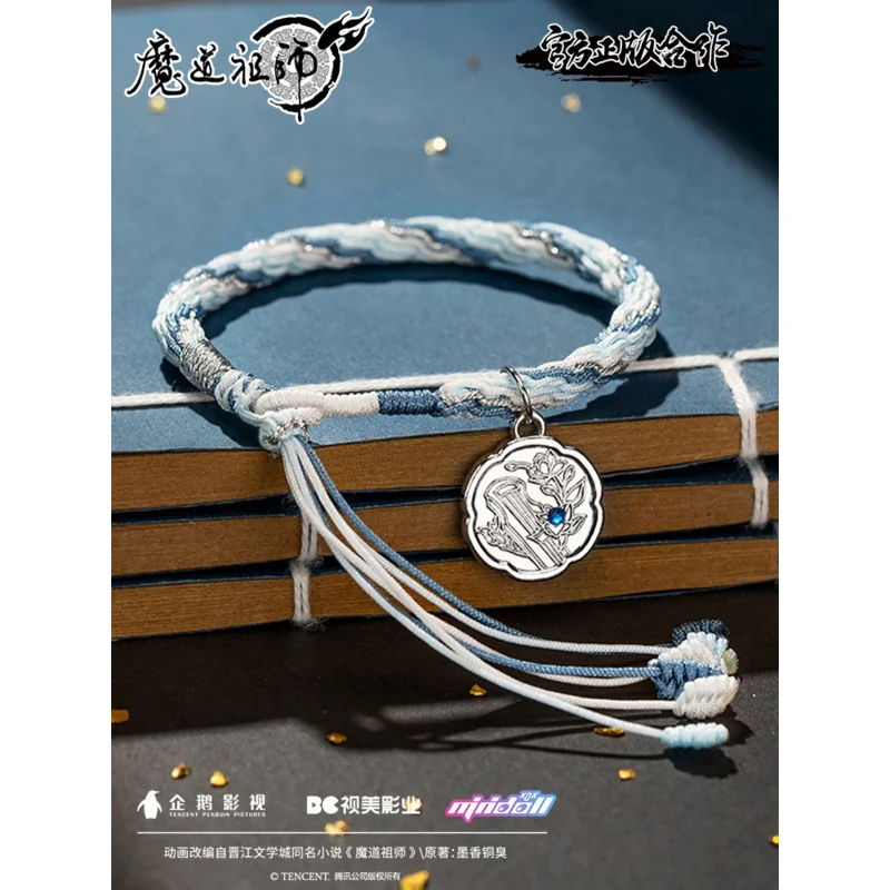 Anime Lucky Hand Rope, Mo Dao para Shi, Wei Wuxian, Lan Wangji, Elegante Pulseira Requintada, Cosplay, Casal Presentes de Jóias