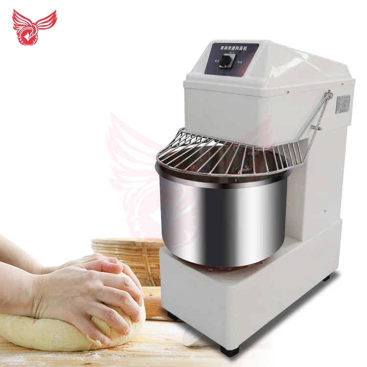 Industrial Automatic Bread Dough Mixer Spiral Flour Kneading Machine Removable Bowl Flour Mixer 2 Speeds Dough Kneading Machines