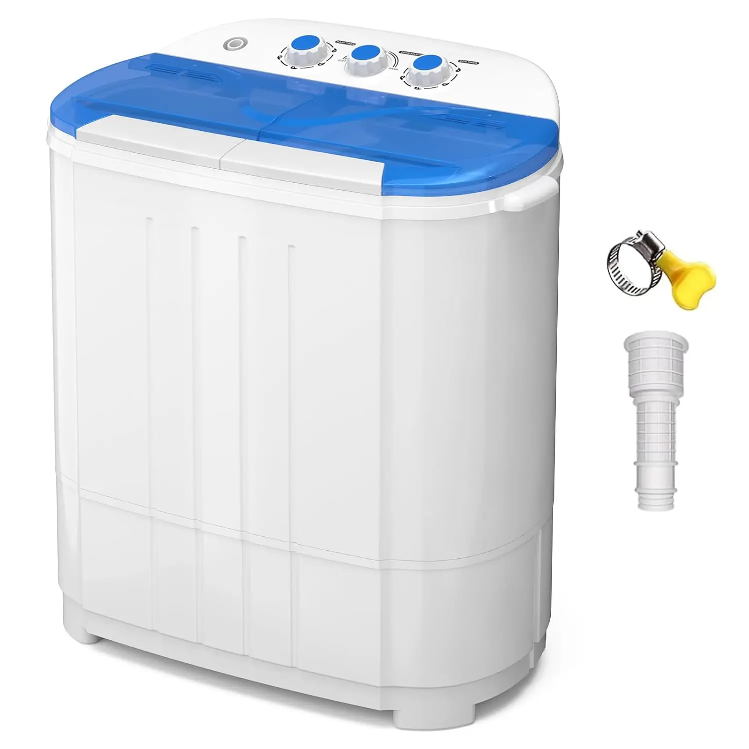 

Portable Washing Machine, Twin Tub Washing Machine Laundry Compact Washer spinner Combo with 14lbs capacity, 9Lbs, Customized