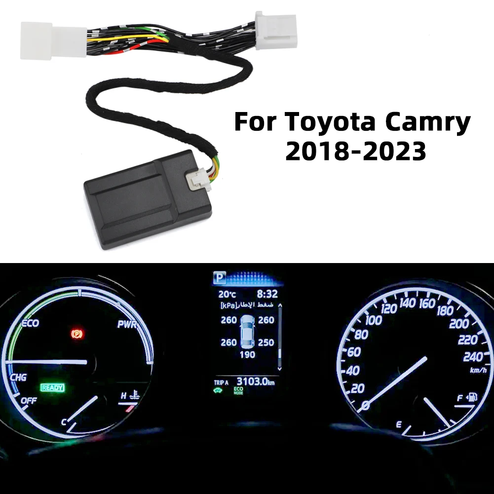 For Toyota Camry Car TPMS TIRE Tyre Pressure Monitoring System Digital LCD Dash Board Display Auto Security Alarm 2018-2022 2023