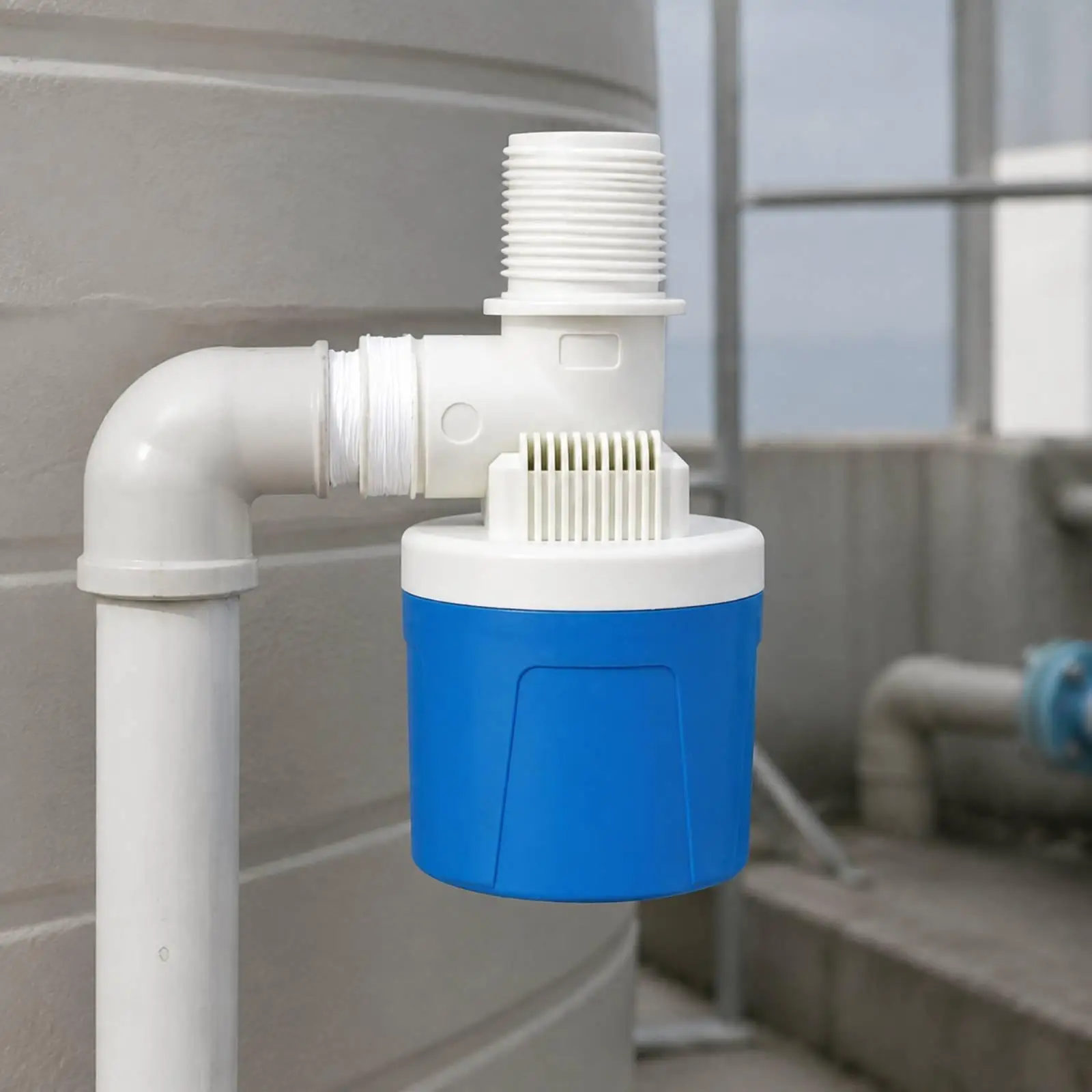 PA66 Nylon Float Valve for Water Tank Automatic Level Control Top Inlet Internal Mount