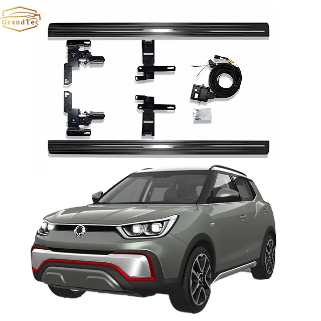 Car Parts And Accessories Aluminum Pedal Retractable Side Steps Running Boards Auto Stepboard For Ssangyong XIV-Adventure 2014+