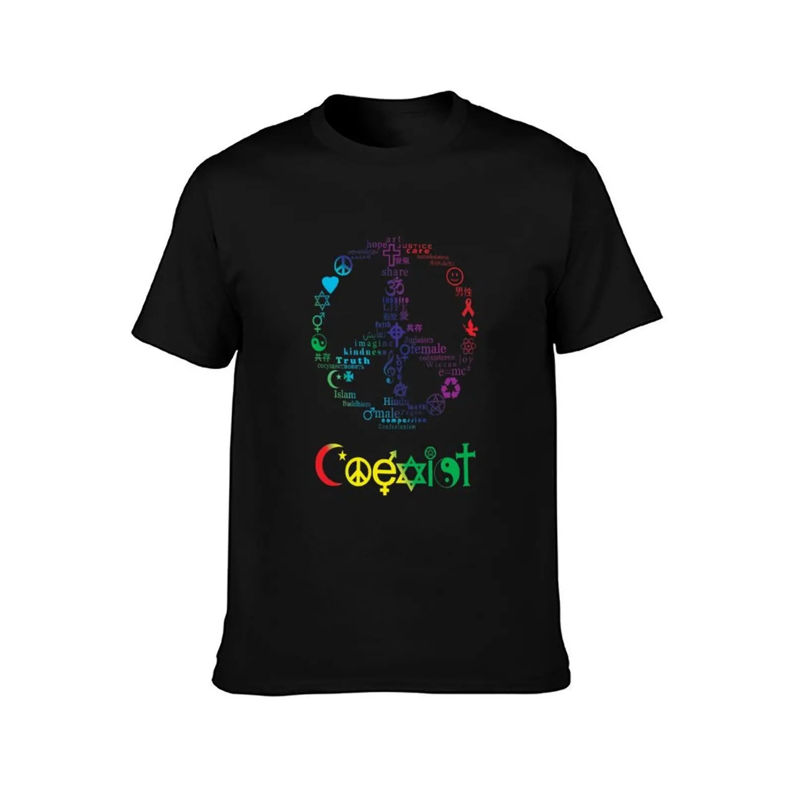 COEXIST T-Shirt UV Protection Outdoor Tee Shirt T-Shirt