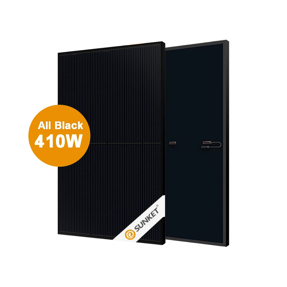 All black frame mono 400W 405W 510W PERC modulo solare pannello fotovoltaico per sistema di archiviazione