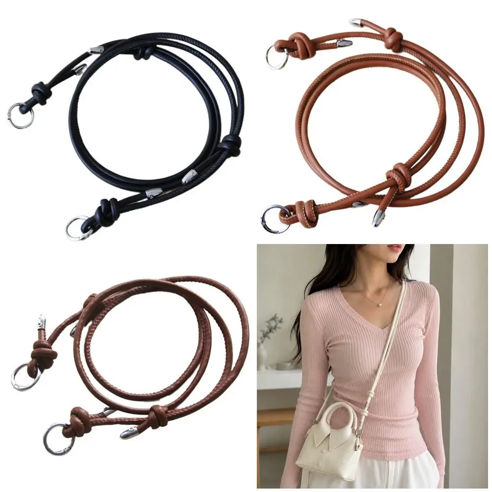 PU Leather Replacement Shoulder Strap Solid Color Single Shoulder Design Shoulder Bag Strap Adjustable Length DIY Accessories