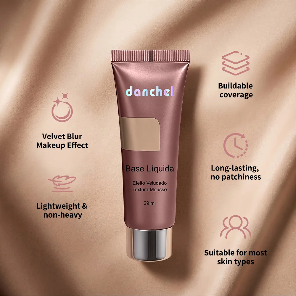 DANCHEL Mousse Velvet Foundation Stable Long Wear No Patchy For Daily Commute Light Mousse Texture Suitable For Most Skin Types