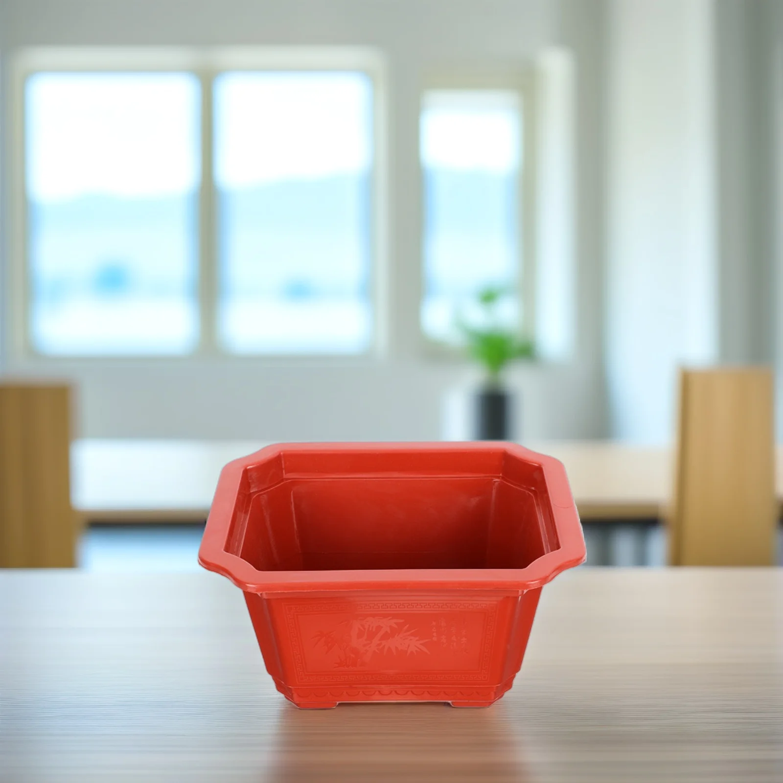 5 個の厚いプラスチック植木鉢耐久性のある多肉植物盆栽プランター大容量排水穴屋内屋外ガーデニング用