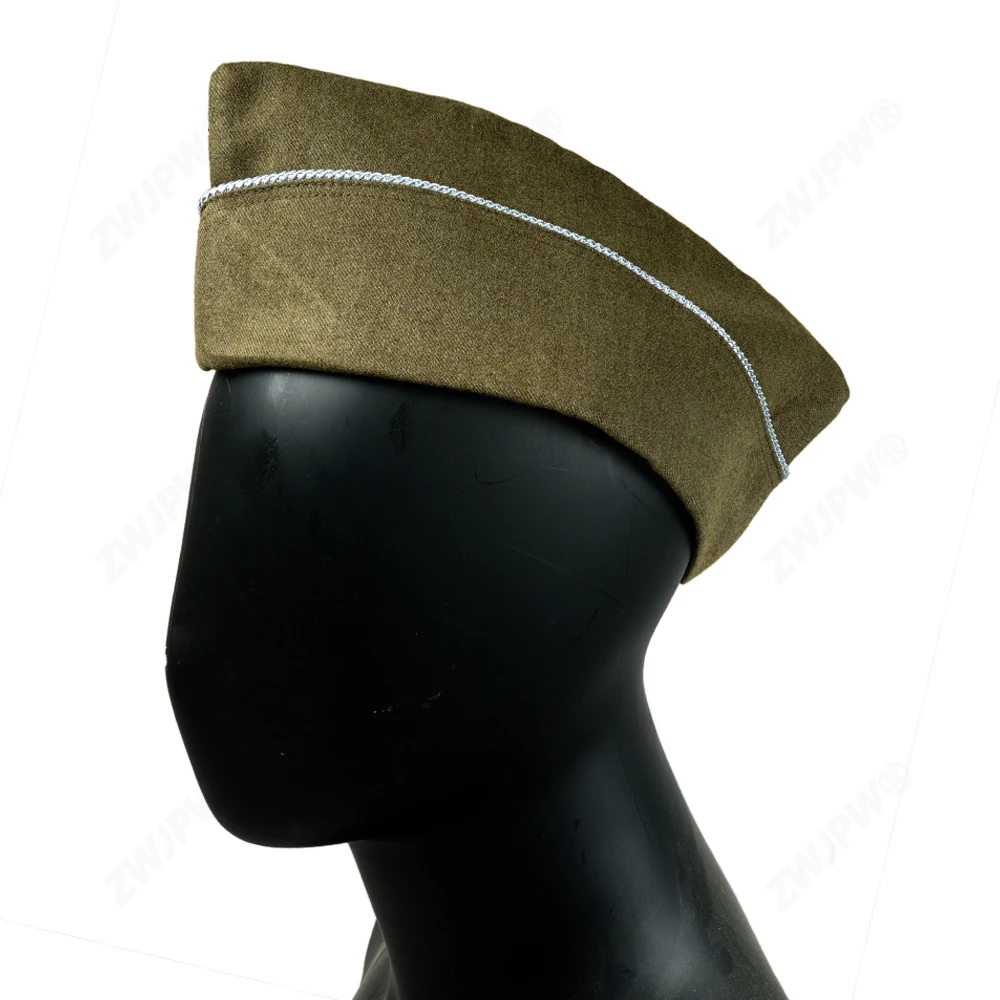 

WWII WW2 US AIRBORNE PARATROOPER GREEN WOOL GARRISON CAP HAT AIRBORNE HAT Infantry Hat-GREEN