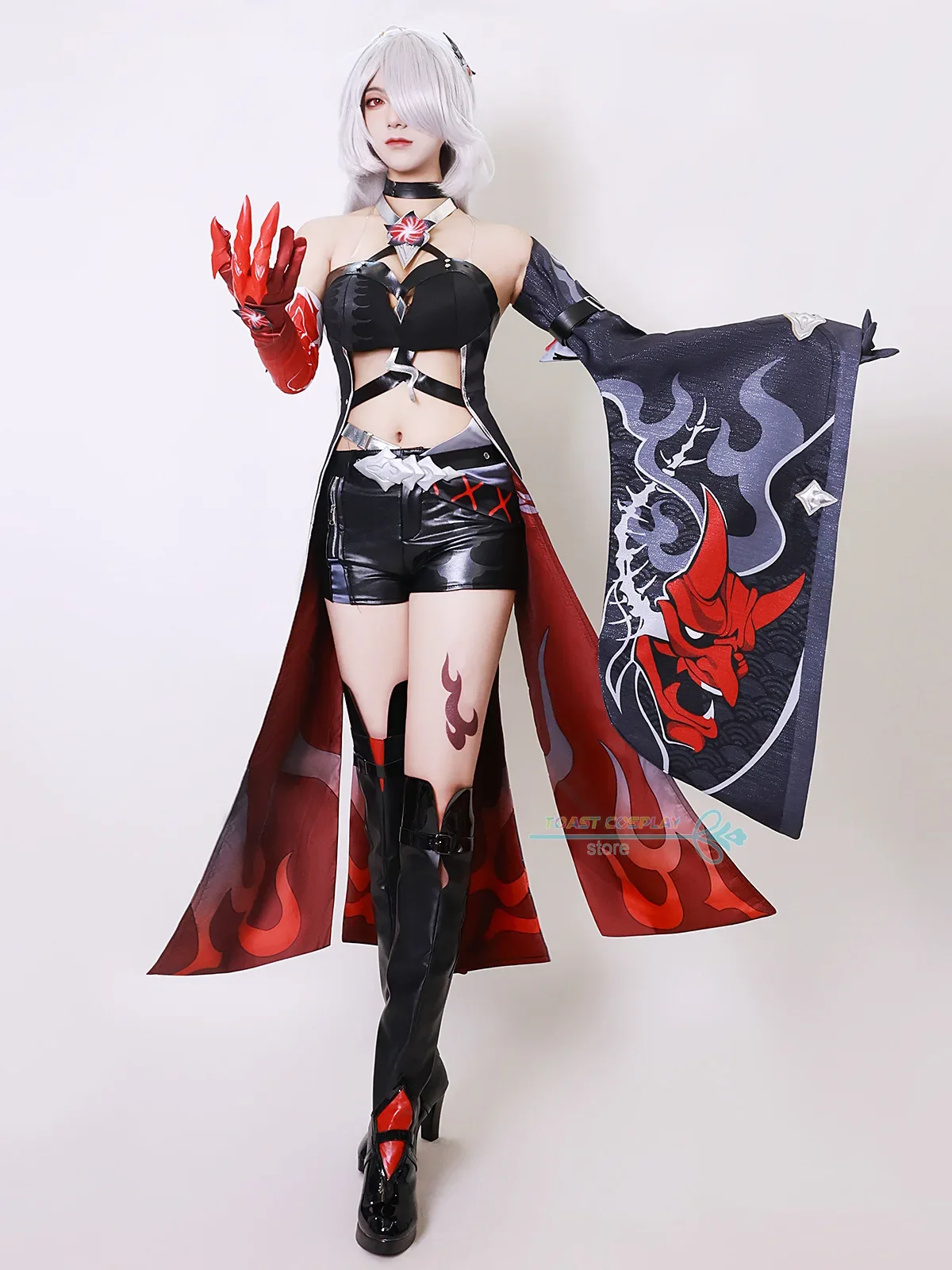 Acheron Cosplay Game Honkai Star Rail Acheron New Style Cosplay Costume Red Dress Women Role Play Carnival Party Sexy Clothes